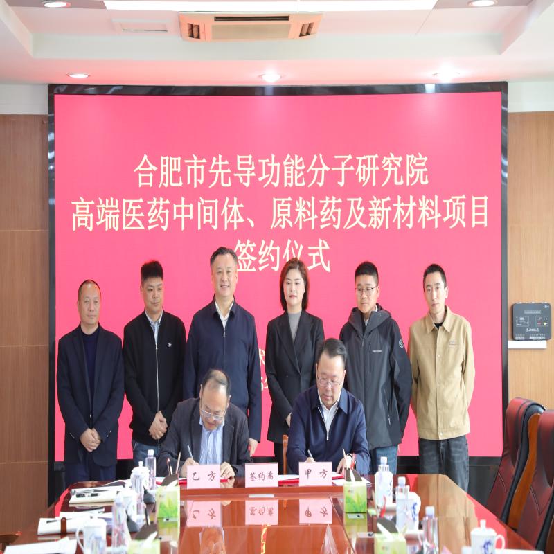 合肥先导院高端医药中间体、原料药及新材料项目成功签约淮南经开区